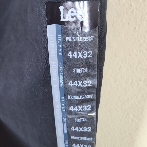 Lee Extreme comfort flex‎ stretch Men 44x32 Straight Fit big and tall Leg Black - Picture 9 of 9